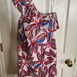 J Crew one shoulder dress